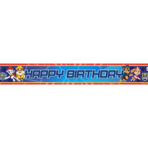 Party Delights Paw Patrol Paper Banners - 1M (3Pk)< Banners