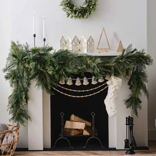 Party Delights Pine & Cypress Foliage Christmas Garland - 3M< Flowers & Foliage