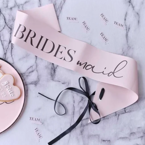 Party Delights Pink Bridesmaid Sash (2Pk)< Wearables