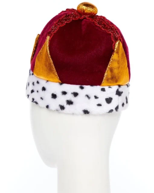 Party Delights Red Plush King's Crown< Hats & Headwear