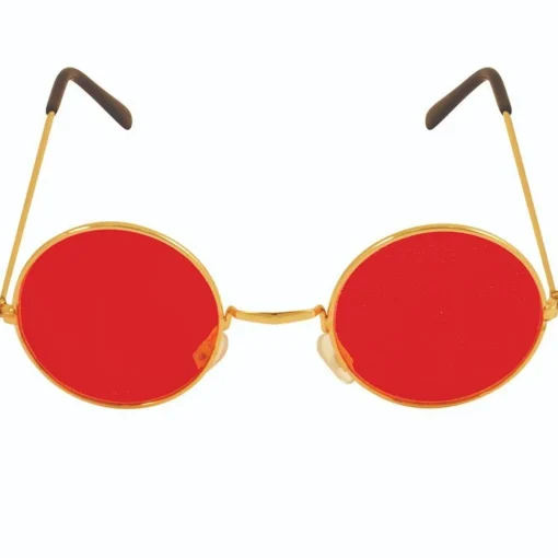 Round Red Glasses<Party Delights Online