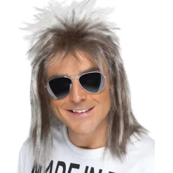 Party Delights 80S Ash Blonde Mullet Wig< Wigs