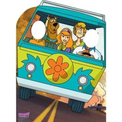 Party Delights Scooby Doo Mystery Machine Stand-In Cardboard Photo Prop - 134Cm X 98Cm< Cardboard Cut Outs