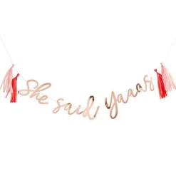 Party Delights She Said Yaaas Paper Banner - 2M< Banners
