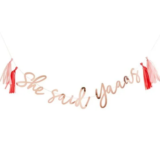 Party Delights She Said Yaaas Paper Banner - 2M< Banners
