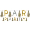 Party Delights Silver & Gold Party Tassle Garland - 3.4M< Hanging Decorations
