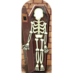 Skeleton Stand-In Cardboard Photo Prop - 180Cm X 72Cm<Party Delights New
