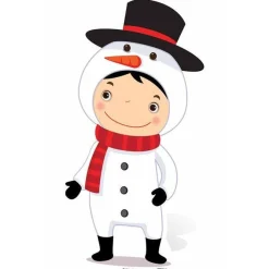 Party Delights Snowman Cardboard Cutout - 88Cm X 48Cm< Cardboard Cut Outs