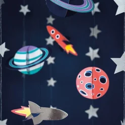 Party Delights Space Hanging Decorations (5Pk)< Hanging Decorations