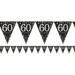 Party Delights Sparkling Celebration 60Th Foil Bunting - 4M< Bunting