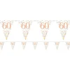 Party Delights Sparkling Fizz 60Th Foil Bunting - 3.9M< Bunting