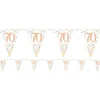 Party Delights Sparkling Fizz 70Th Foil Bunting - 3.9M< Bunting