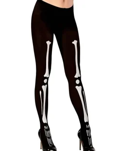 Spooky Skeleton Tights - Adult Plus Size<Party Delights Hot