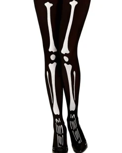 Spooky Skeleton Tights - Adult One Size<Party Delights