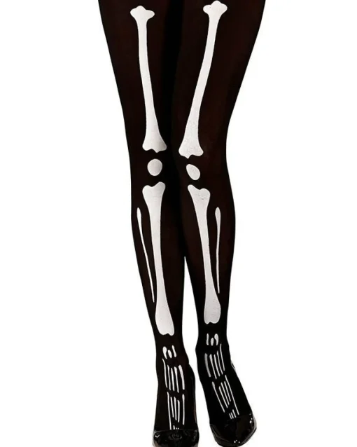 Spooky Skeleton Tights - Adult One Size<Party Delights