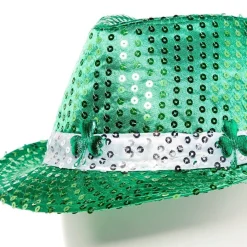 Party Delights St Patrick's Day Sequin Fedora Hat< Hats & Headwear