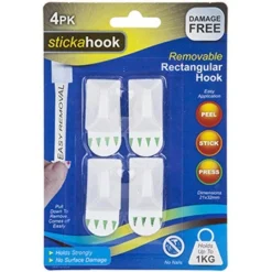 Party Delights Stickahook - Removable Plastic Hooks (4Pk)< Arches & Clouds