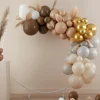 Party Delights Taupe & Nude Balloon Arch - 75 Balloons< Arches & Clouds