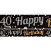 Party Delights 40Th Birthday Paper Banners - 1M (3Pk)< Banners