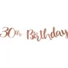 Party Delights 30Th Birthday Rose Gold Letter Banner - 1M< Bunting