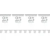 Party Delights 25Th Silver Sparkling Wedding Anniversary Flag Bunting - 4M< Bunting
