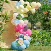 Party Delights Tiki Tropics Balloon Arch With Faux Foliage - 70 Balloons< Arches & Clouds