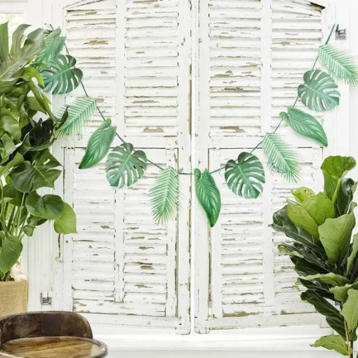 Party Delights Tropical Fiesta Palm Garland - 1.5M< Hanging Decorations