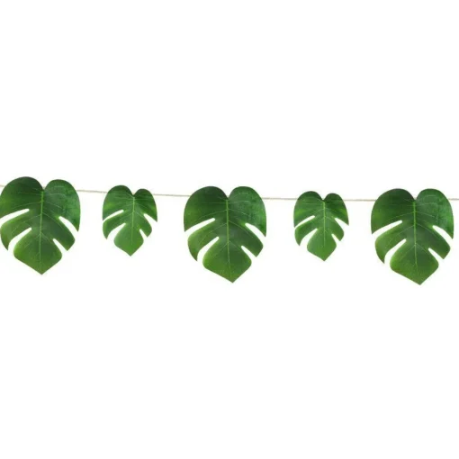 Party Delights Tropical Palm Leaf Garland - 2.74M< Hanging Decorations