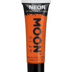 Party Delights Uv Neon Face & Body Paint - Orange 12Ml< Face Paints