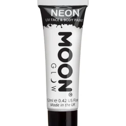 Party Delights Uv Neon Face & Body Paint - White 12Ml< Face Paints