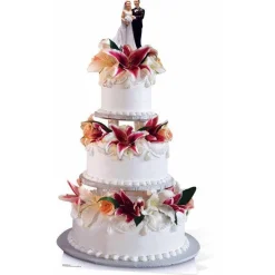 Party Delights Wedding Cake Cardboard Cutout - 180Cm X 95Cm< Cardboard Cut Outs