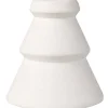 White Ceramic Tree Shaped Candle Holders (2Pk)<Party Delights Outlet