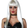 White Glamourama Wig<Party Delights Sale