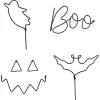 Wire Pumpkin Decorations (4Pk)<Party Delights Clearance