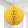 Party Delights Yellow Honeycomb Ball Decoration - 20Cm< Hanging Decorations