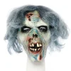 Zombie Mask With Hair<Party Delights Hot
